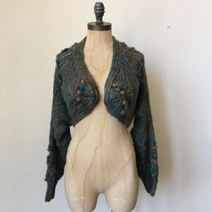 Y2K Vintage Cropped Cardigan